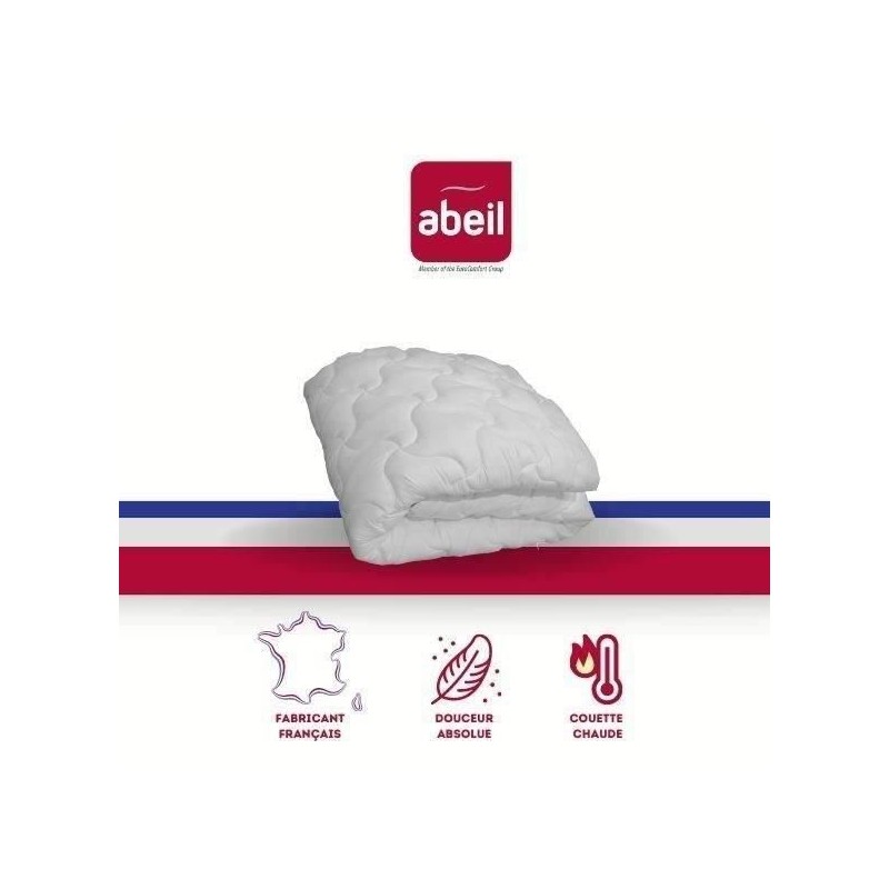 ABEIL Couette chaude Douceur Absolue 200x200 cm blanc ABEIL Couette chaude Douceur Absolue 200x200 cm blanc