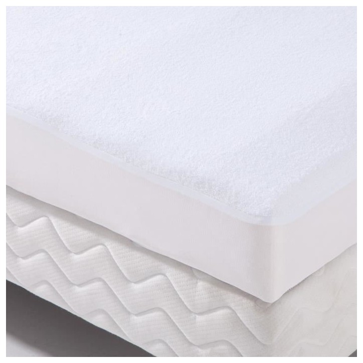 Alese forme housse imperméable Transalese éponge 100% coton - 120 x 190 cm - Blanc Alese forme housse imperméable Transalese éponge 100% coton - 120 x 190 cm - Blanc