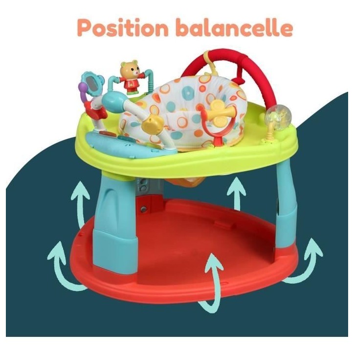 Base d'activités - BAMBISOL - 3 hauteurs d'assise - Activités ludiques - Multicouleurs