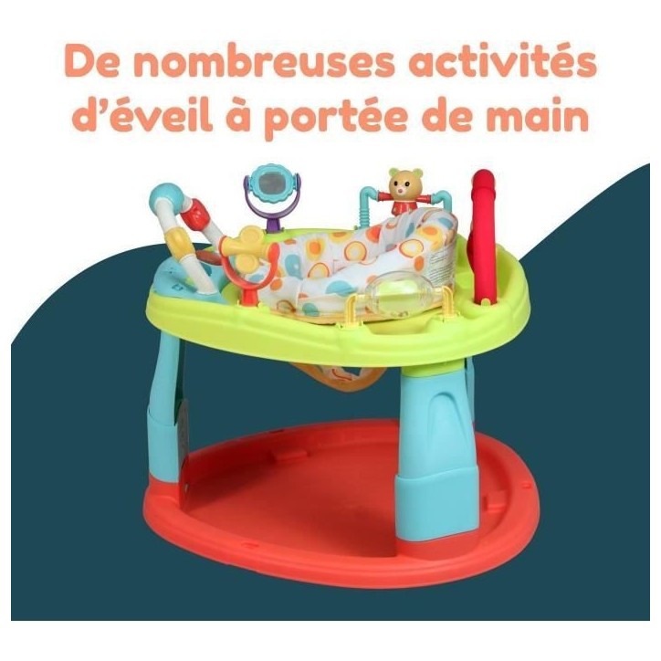 Base d'activités - BAMBISOL - 3 hauteurs d'assise - Activités ludiques - Multicouleurs