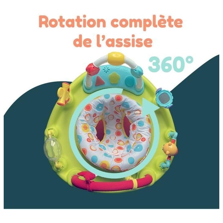 Base d'activités - BAMBISOL - 3 hauteurs d'assise - Activités ludiques - Multicouleurs