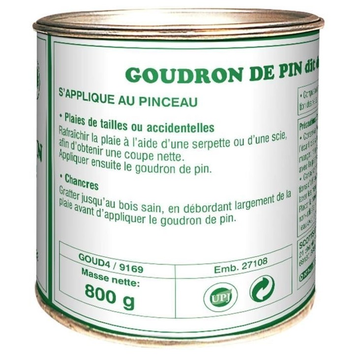 Goudron de Pin - PELTON - GOUD4 - 800 g - Cicatrise les plaies des arbres et arbustes - Pret a l'emploi Goudron de Pin - PELTON - GOUD4 - 800 g - Cicatrise les plaies des arbres et arbustes - Pret a l'emploi