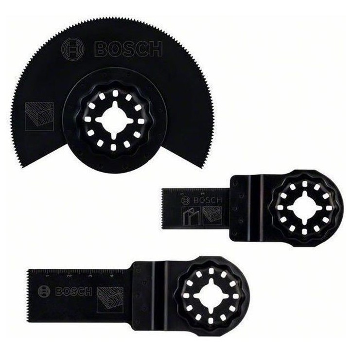 Set de 3 Lames pour outil multifonctions Starlock pour bois et métal - BOSCH
