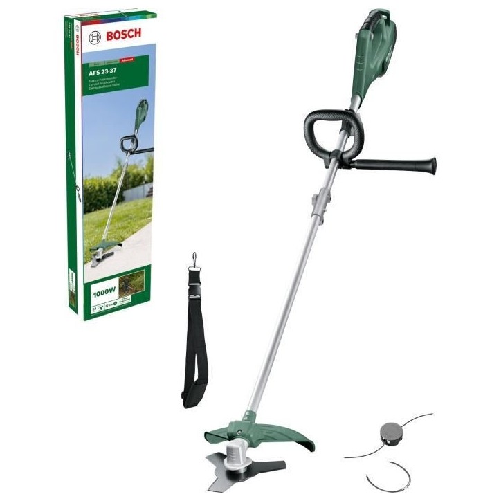 Débroussailleuse Bosch - AFS 23-37 - (1000W, livrée avec 3 fils de 37 cm, 1 lame de débroussailleuse et 1 bandouliere) Débroussailleuse Bosch - AFS 23-37 - (1000W, livrée avec 3 fils de 37 cm, 1 lame de débroussailleuse et 1 bandouliere)