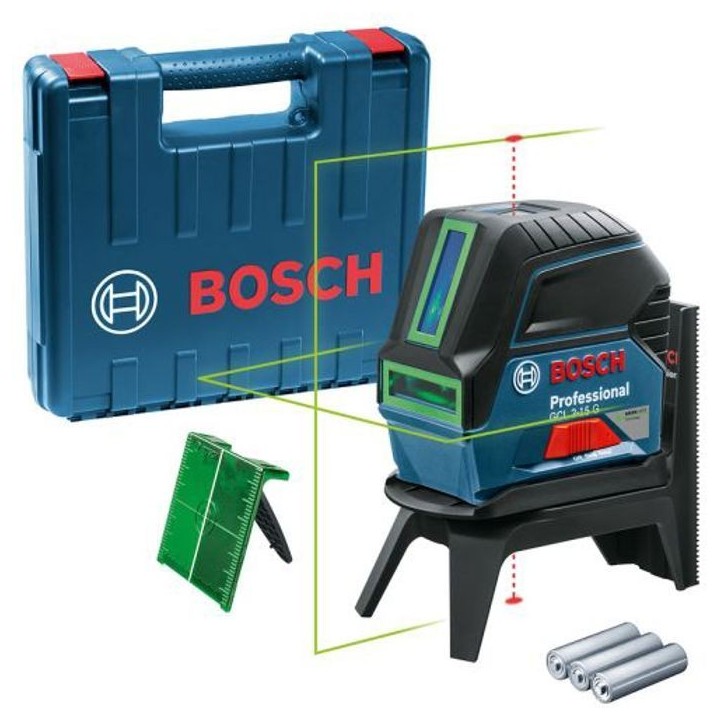 Laser ligne Bosch Professional GCL 2-15 G Portée 15 m + Support rotatif RM1 + Support fixe BM3 - 0601066J00 Laser ligne Bosch Professional GCL 2-15 G Portée 15 m + Support rotatif RM1 + Support fixe BM3 - 0601066J00