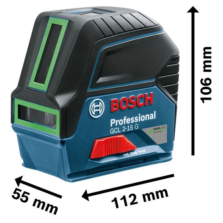 Laser ligne Bosch Professional GCL 2-15 G Portée 15 m + Support rotatif RM1 + Support fixe BM3 - 0601066J00 Laser ligne Bosch Professional GCL 2-15 G Portée 15 m + Support rotatif RM1 + Support fixe BM3 - 0601066J00