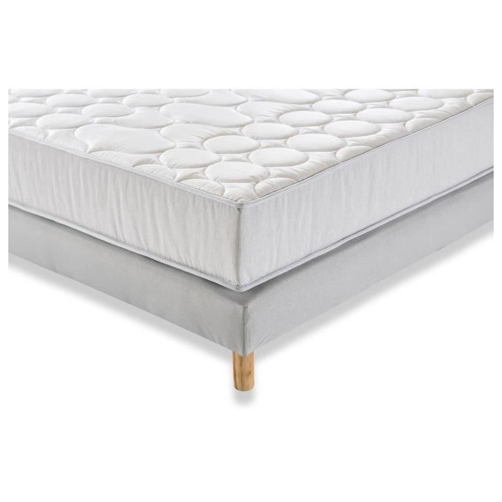 Ensemble Matelas + sommier 160x200 cm - 600 Ressorts ensachés - 5 zones de confort - 19 cm - Ferme - DEKO DREAM Springmax Ensemble Matelas + sommier 160x200 cm - 600 Ressorts ensachés - 5 zones de confort - 19 cm - Ferme - DEKO DREAM Springmax