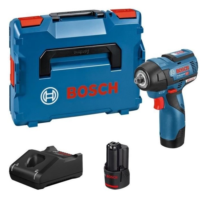 Boulonneuse Bosch Professional GDS 12V-115 + 2 batteries 3,0Ah + L-BOXX - 06019E0103 Boulonneuse Bosch Professional GDS 12V-115 + 2 batteries 3,0Ah + L-BOXX - 06019E0103