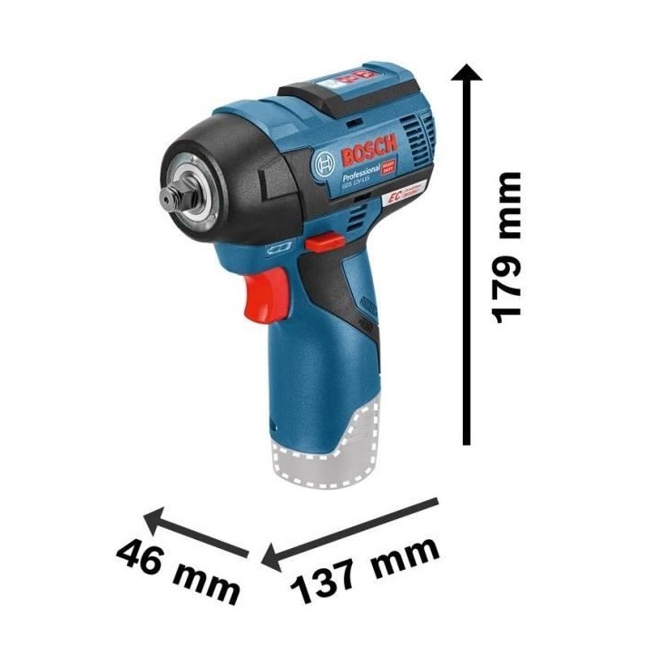 Boulonneuse Bosch Professional GDS 12V-115 + 2 batteries 3,0Ah + L-BOXX - 06019E0103 Boulonneuse Bosch Professional GDS 12V-115 + 2 batteries 3,0Ah + L-BOXX - 06019E0103