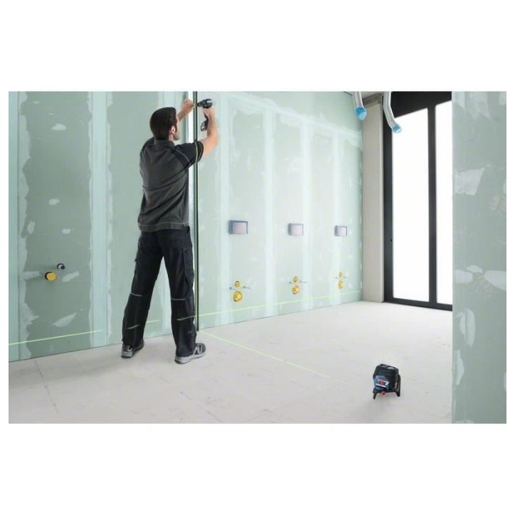 Laser ligne Bosch Professional GCL 2-50 CG sans pilles - Laser vert - Portée 50 metres - 0601066H03 Laser ligne Bosch Professional GCL 2-50 CG sans pilles - Laser vert - Portée 50 metres - 0601066H03