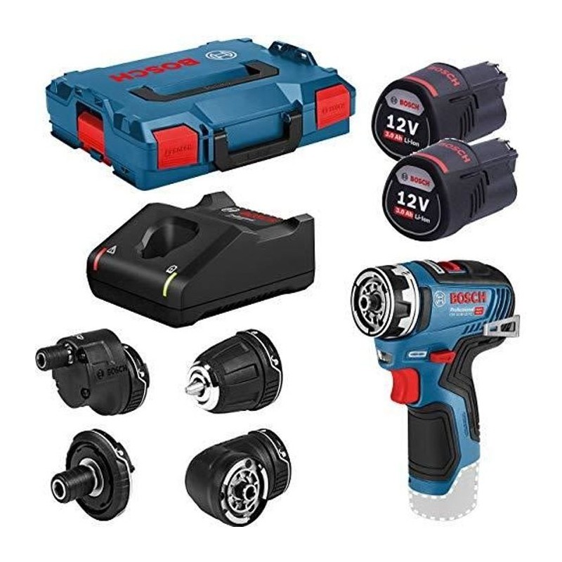Perceuse-visseuse Bosch Professional GSR 12V-35 FC + 2 batteries 3,0Ah