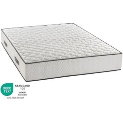 Pack sommier matelas 140 x 190 cm - Hauteur 24 cm - Couette et 2 oreil