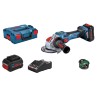 Meuleuse angulaire X-LOCK Bosch Professional GWX 18V-15 SC + 2 batteri