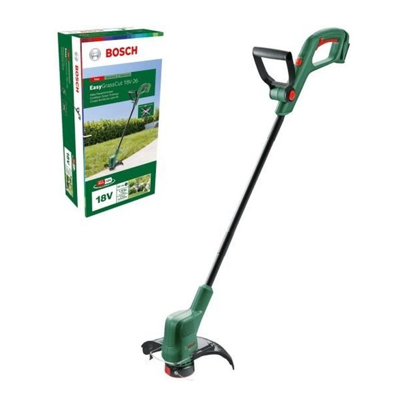Coupe bordures 18V Bosch - EasyGrassCut 18V-26 (26 cm de diametre de c Coupe bordures 18V Bosch - EasyGrassCut 18V-26 (26 cm de diametre de c