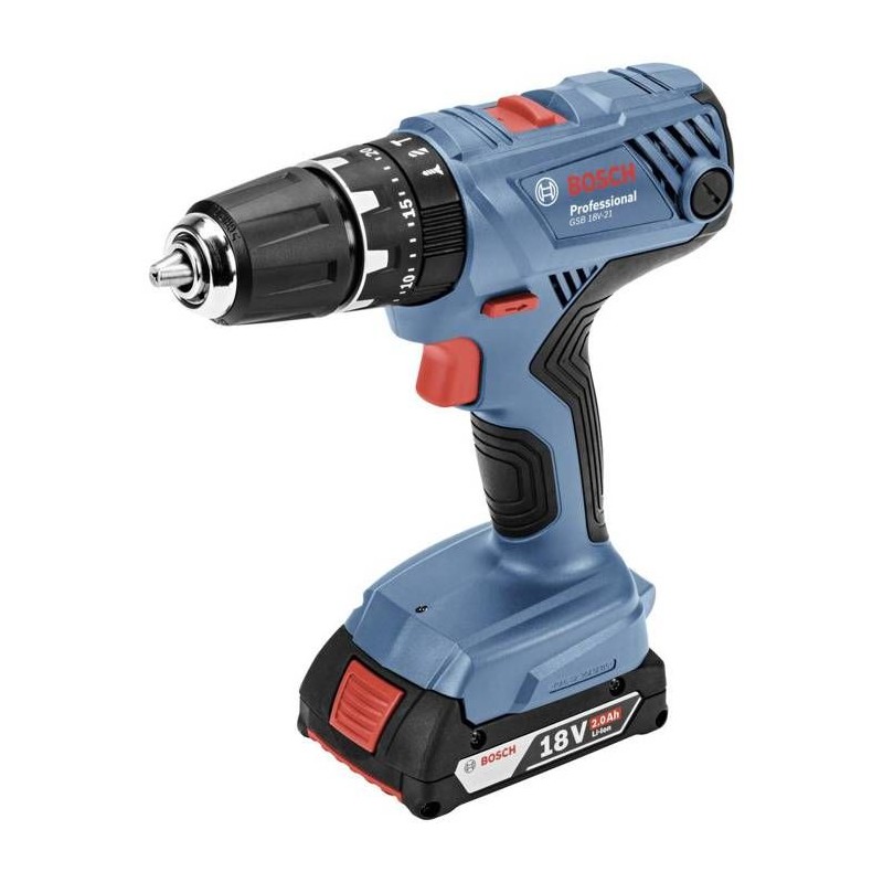 Perceuse-visseuse a percussion Bosch Professional GSB 18V-21 + 2 batte Perceuse-visseuse a percussion Bosch Professional GSB 18V-21 + 2 batte