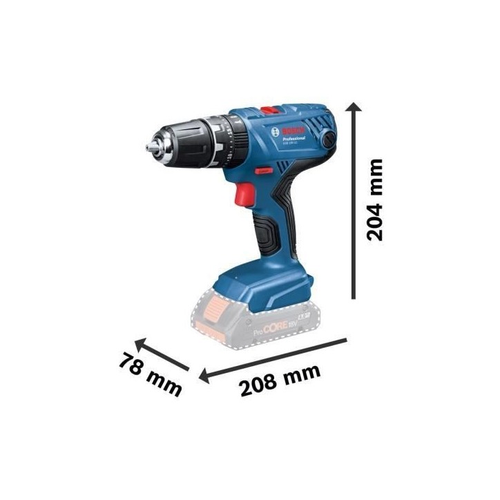 Perceuse-visseuse a percussion Bosch Professional GSB 18V-21 + 2 batteries 2,0Ah + LBOXX 35mm - 06019H1107 Perceuse-visseuse a percussion Bosch Professional GSB 18V-21 + 2 batteries 2,0Ah + LBOXX 35mm - 06019H1107