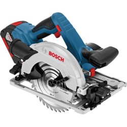 Scie circulaire Bosch Professional GKS 18V-57 G + 2 batteries 4,0Ah +