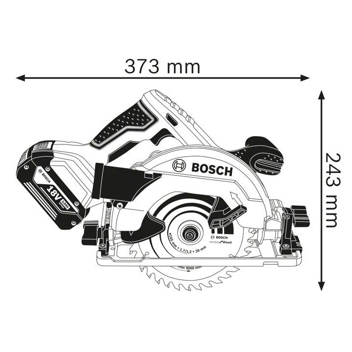 Scie circulaire Bosch Professional GKS 18V-57 G + 2 batteries 4,0Ah + chargeur GAL 18V-40 + L-BOXX - 06016A2106 Scie circulaire Bosch Professional GKS 18V-57 G + 2 batteries 4,0Ah + chargeur GAL 18V-40 + L-BOXX - 06016A2106