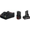 Set 2 Batteries Bosch Professional 12V GBA 2,0Ah + 4,0Ah - 1600A01NC9