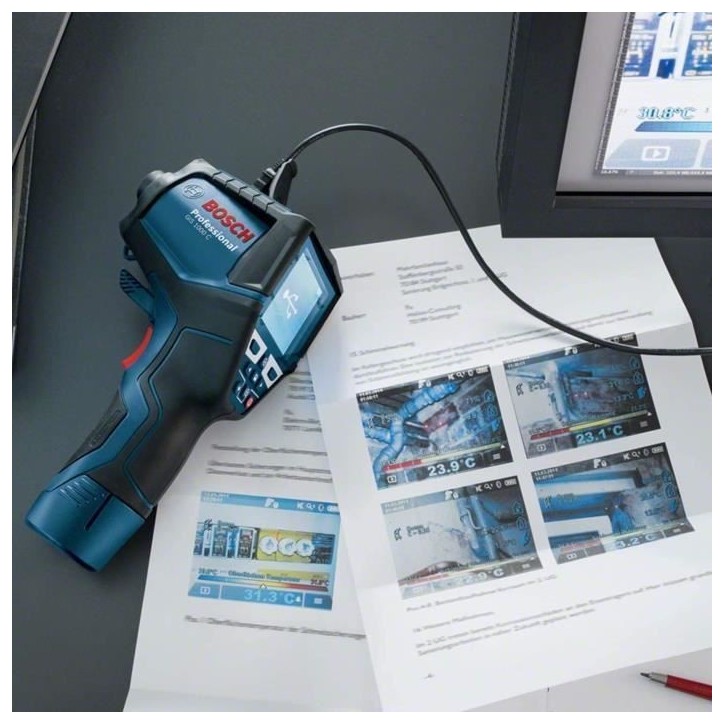 Détecteur thermique Bosch Professional GIS 1000 C Bluetooth - avec LED (sans batterie ni chargeur) - 0601083308 Détecteur thermique Bosch Professional GIS 1000 C Bluetooth - avec LED (sans batterie ni chargeur) - 0601083308