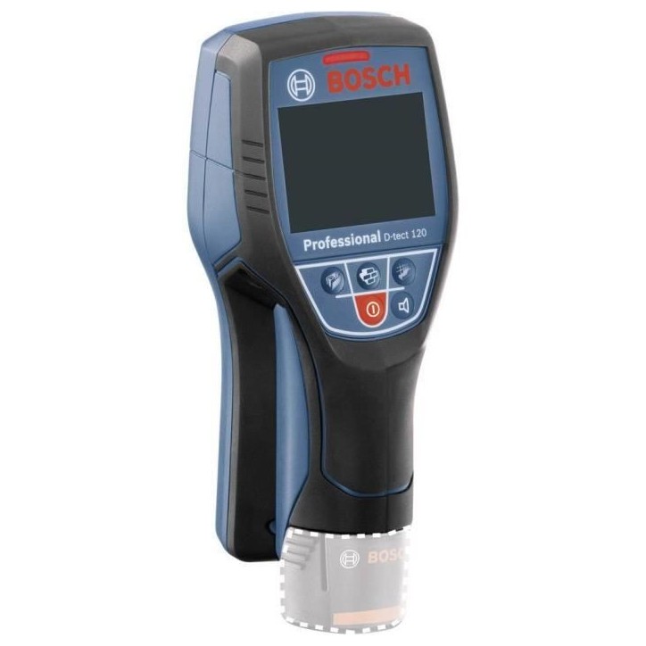 Détecteur mural Bosch Professional D-Tect 120 Profondeur max de 120mm - Dual Power Source- 0601081308 Détecteur mural Bosch Professional D-Tect 120 Profondeur max de 120mm - Dual Power Source- 0601081308