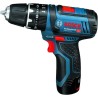 Perceuse a percussion Bosch Professional GSB 12V-15 + 2 batteries 2,0A