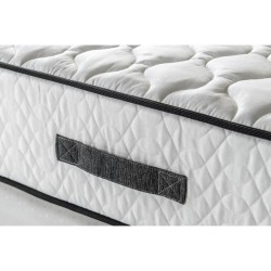 Pack sommier matelas 160 x 200 cm - Hauteur 24 cm - Couette et 2 oreil