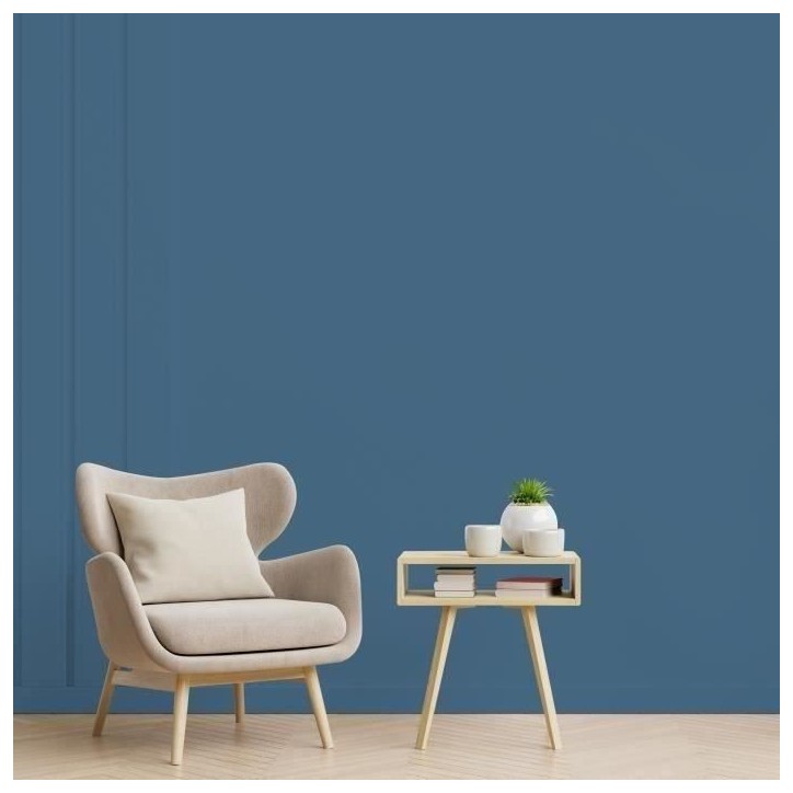 RIPOLIN Peinture Couleur Satin Ultra Couvrante pour Cuisine, Chambre, Salon, Salle, Entrée, Couloir - Bleu seram RIPOLIN Peinture Couleur Satin Ultra Couvrante pour Cuisine, Chambre, Salon, Salle, Entrée, Couloir - Bleu seram