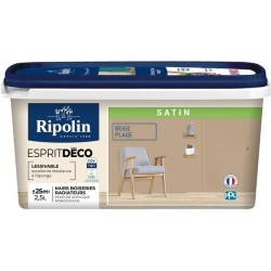 Peinture - RIPOLIN - ESPRIT DECO MULTI-SUPPORTS - Beige Plage - Satin