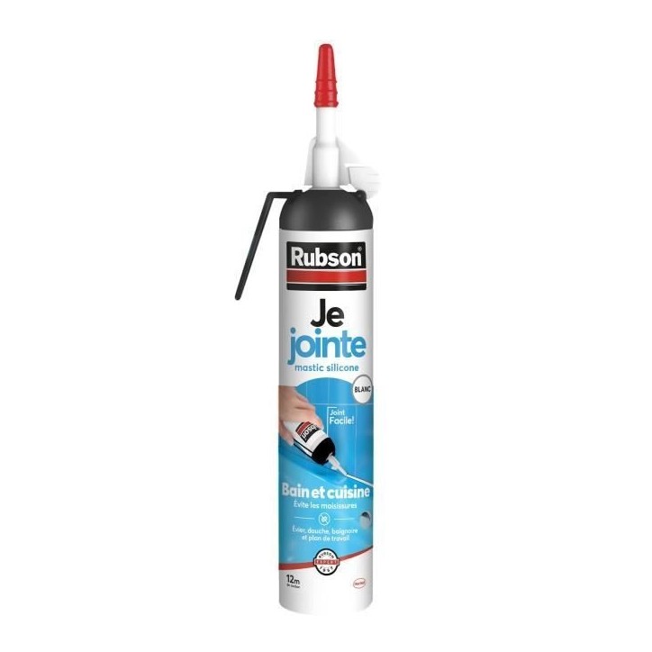 Mastic sanitaire Rubson - Gachette 200 ml - Blanc Mastic sanitaire Rubson - Gachette 200 ml - Blanc