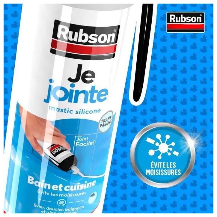 Mastic sanitaire Rubson - Gachette 200 ml - Blanc Mastic sanitaire Rubson - Gachette 200 ml - Blanc