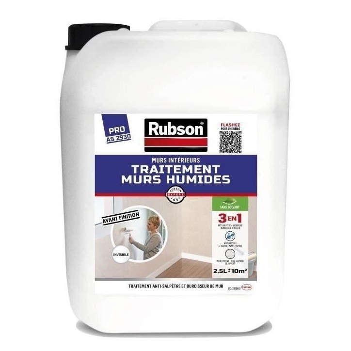RUBSON Traitement murs Humides intérieurs incolore 2,5 L