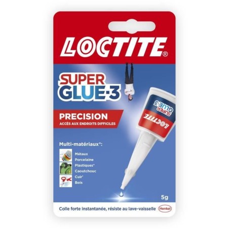 Colles cyanocrylates - LOCTITE - SUPERGLUE-3P - Précision - Bouteille