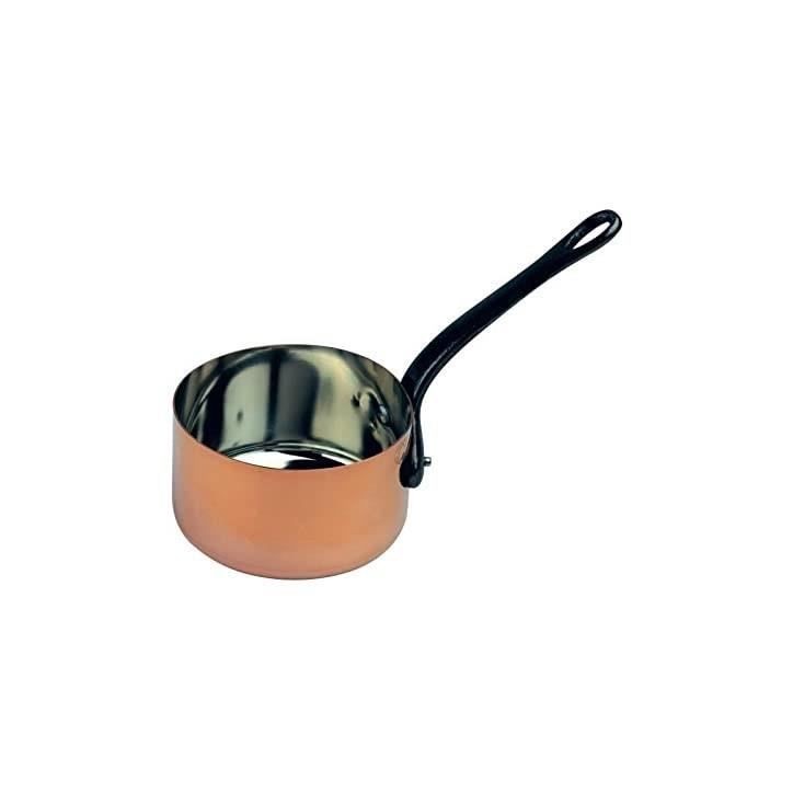 Casserole cuivre - BAUMALU - 12 cm - Cuivre massif - Intérieur étamé - Manche en fonte Casserole cuivre - BAUMALU - 12 cm - Cuivre massif - Intérieur étamé - Manche en fonte