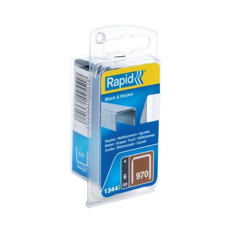 RAPID - Agrafes en fil plat n°970/06mm - Blister 1344 - (40109549) RAPID - Agrafes en fil plat n°970/06mm - Blister 1344 - (40109549)