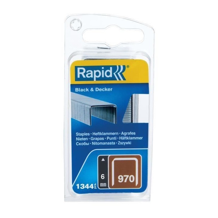 RAPID - Agrafes en fil plat n°970/06mm - Blister 1344 - (40109549)