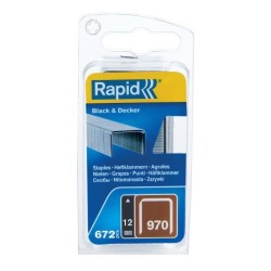 RAPID - Agrafes en fil plat n°970/12mm - Blister 672 - (40109552)
