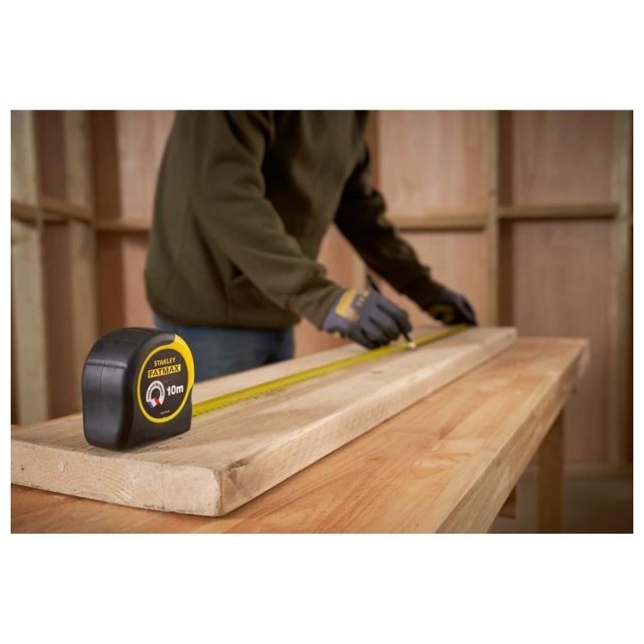 Metre a ruban - STANLEY FATMAX - FMHT36142-0 - Blade Armor - 10 m - 32 mm - Ultra épais