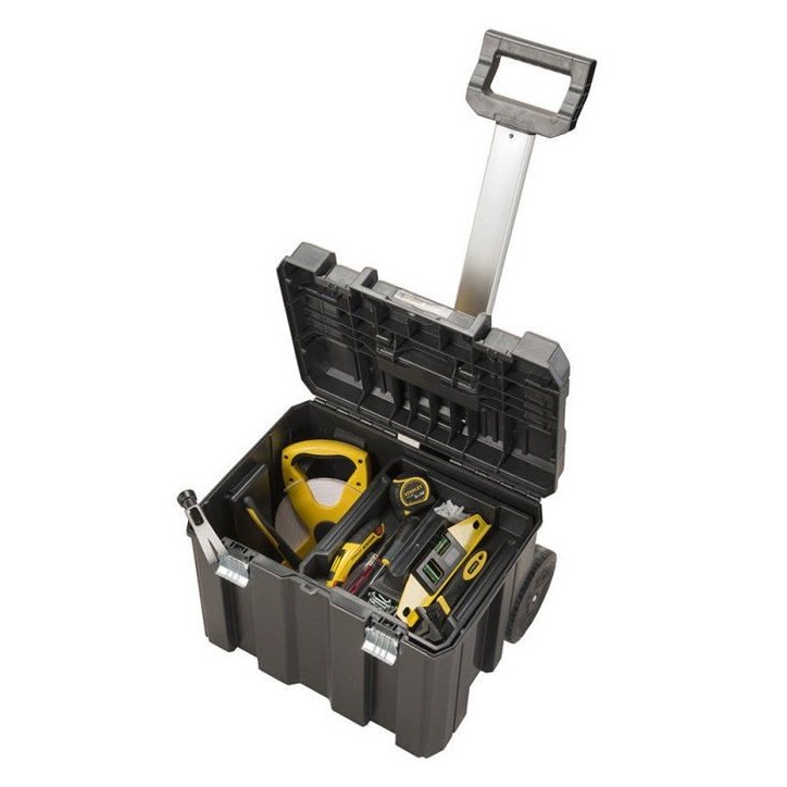 Coffre mobile STANLEY Grand volume avec manche télescopique - FMST1-75753 Coffre mobile STANLEY Grand volume avec manche télescopique - FMST1-75753