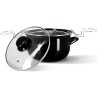 Friteuse - MENASTYL - 3645580 - En acier émaillé - Noir - 26 cm - Av