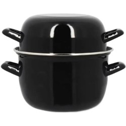 Marmite a moule - MENASTYL - 3645567 - En acier émaillé - Noir - 18