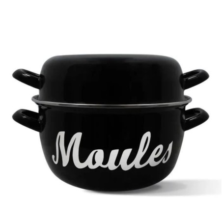 Marmite a moule - MENASTYL - 3645563 - En acier émaillé - Noir - 18