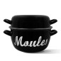 Marmite a moule - MENASTYL - 3645563 - En acier émaillé - Noir - 18 cm - Avec écritures - Tous feux dont induction Marmite a moule - MENASTYL - 3645563 - En acier émaillé - Noir - 18 cm - Avec écritures - Tous feux dont induction