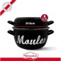 Marmite a moule - MENASTYL - 3645563 - En acier émaillé - Noir - 18 cm - Avec écritures - Tous feux dont induction Marmite a moule - MENASTYL - 3645563 - En acier émaillé - Noir - 18 cm - Avec écritures - Tous feux dont induction