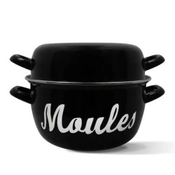 Marmite a moule - MENASTYL - 3645564 - En acier émaillé - Noir - 24