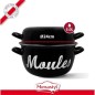 Marmite a moule - MENASTYL - 3645564 - En acier émaillé - Noir - 24 cm - Avec écritures - Tous feux dont induction Marmite a moule - MENASTYL - 3645564 - En acier émaillé - Noir - 24 cm - Avec écritures - Tous feux dont induction