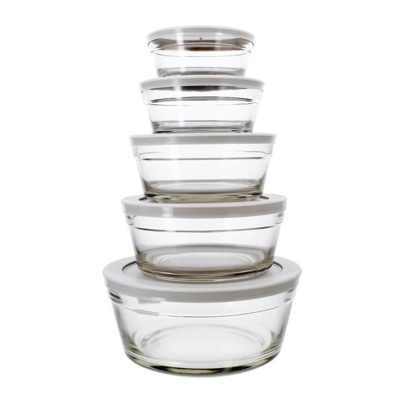 Set de 5 bols - MENASTYL - 5039038 - 150 ml, 230 ml, 400 ml, 610 ml et Set de 5 bols - MENASTYL - 5039038 - 150 ml, 230 ml, 400 ml, 610 ml et