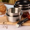 Batterie de cuisine - Induction - MENASTYL - 7930018 - Inox - 6 pieces