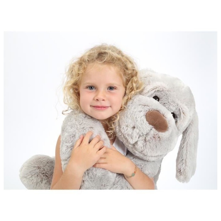 Gipsy Toys - Chien Flatoutou - Peluche - 50 cm - Gris