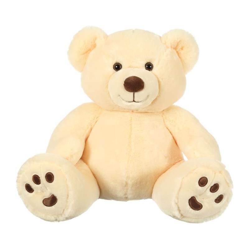 Peluche - GIPSY TOYS - Ours Patachon Creme 80 cm Peluche - GIPSY TOYS - Ours Patachon Creme 80 cm